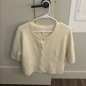 Aerie Ivory Knit Cardigan